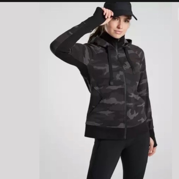 ATHLETA Triumph Printed Hoodie Jacket Medium - Picture 1 of 8